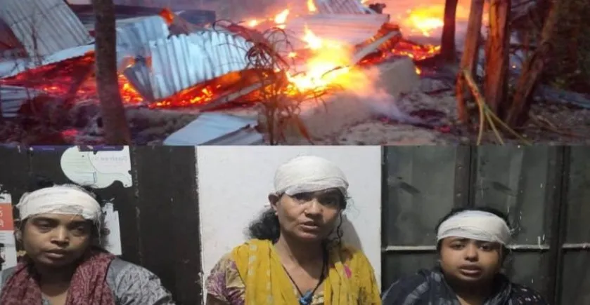 বরিশালে দুইপক্ষের সংঘর্ষে বসতবাড়িতে অগ্নিসংযোগ, আহত ১০